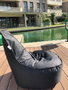 Atelier Del Sofa Puf Negro de 60x70x30 cm, Tejido Impertex Impermeable